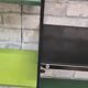Scandinavian apple green and English green shelf h70x70x23cm