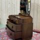 English hairdresser Art Deco walnut