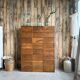 Pair of renovated notary's flap furniture