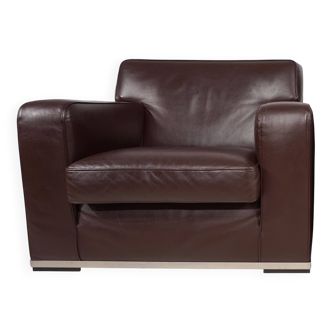 B&B Italia Maxalto Apta Imprimatur leather armchair by Antonio Citterio