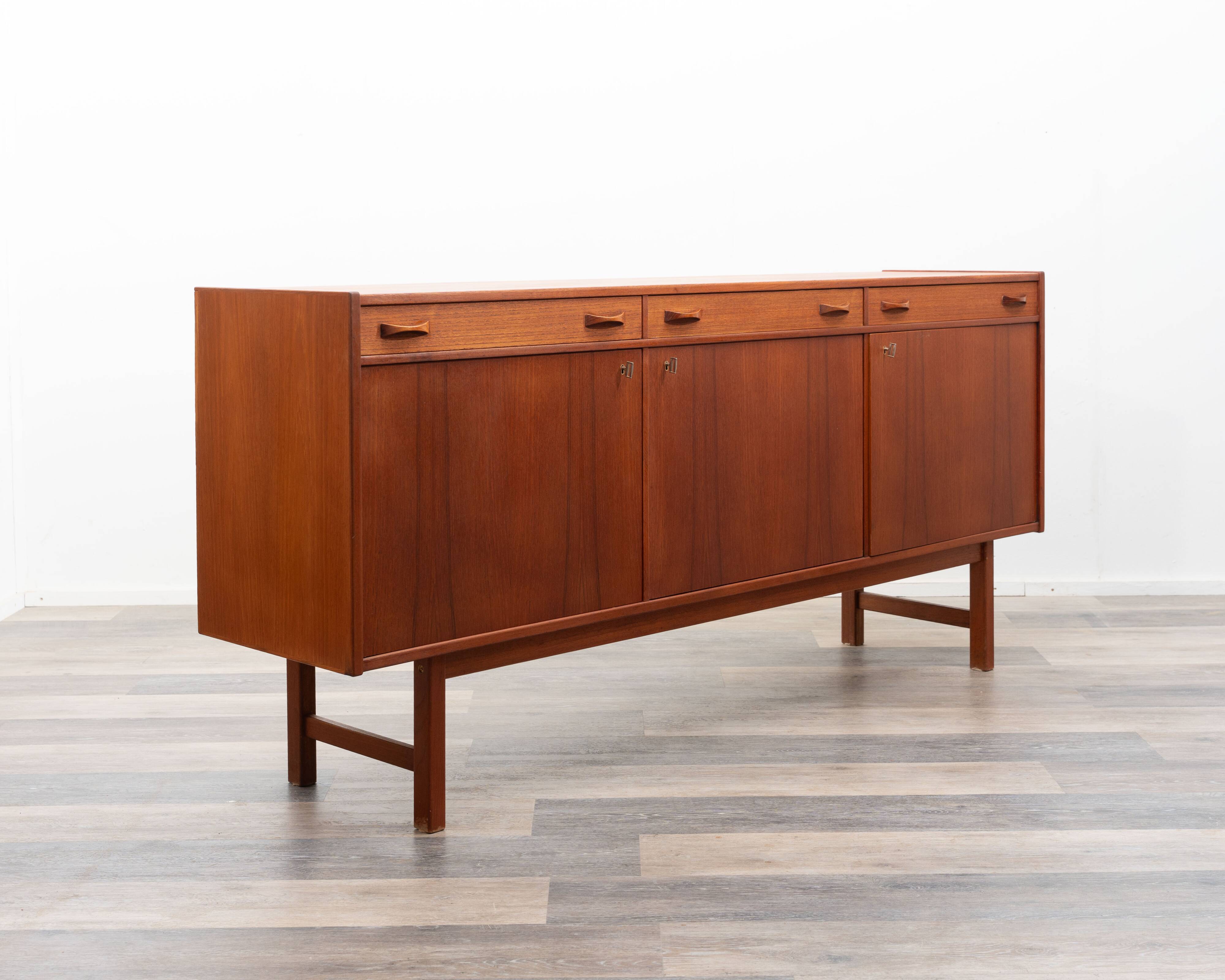 1960s teak sideboard. Manufacturer: Ulferts, Tibro Sweden, restored