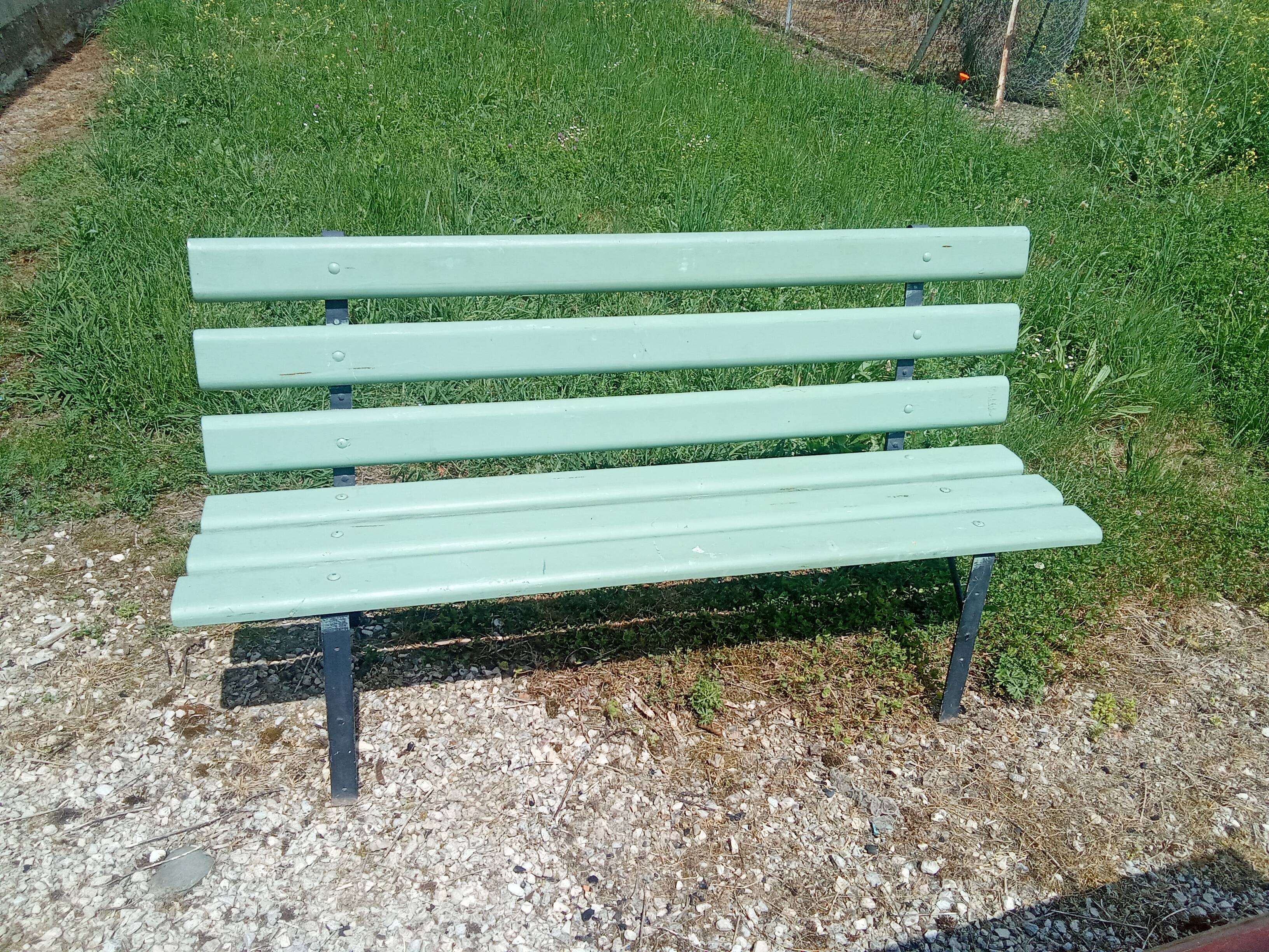 Old garden bench.