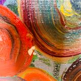 Large painting "Bouquet of flowers" - 95,5x135 cm