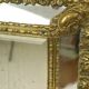Antique Cushion Mirror Repousse Mirror Facet France 19th Century