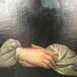 Oil on canvas portrait 19th