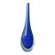 Blue Murano Sommerso collection Goccia drop-shaped soliflore vase.