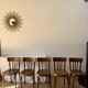 ensemble de 6 chaises bistrot en bois courbé années 50