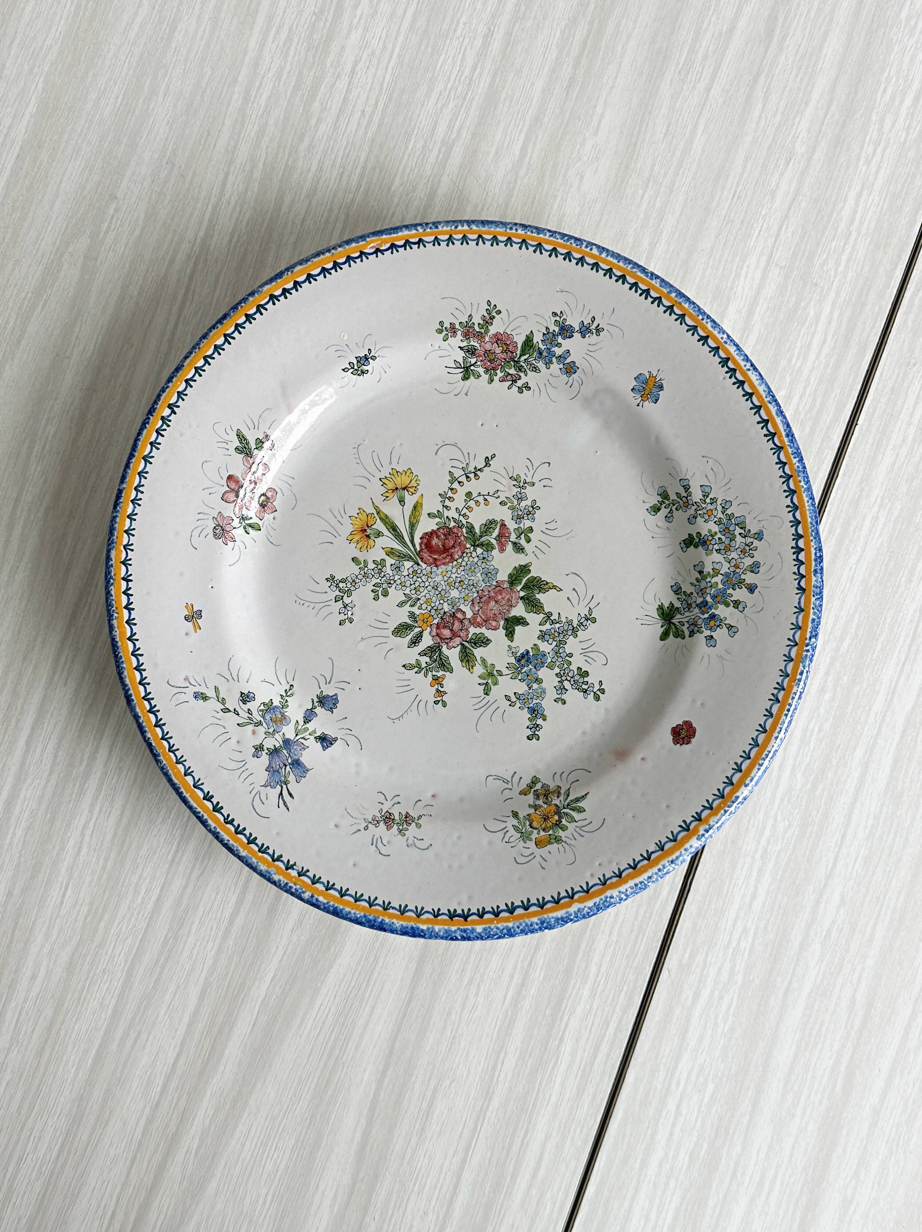 Old ceramic plate