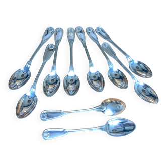 Box of 10 Ercuis spoons, Maintenon model
