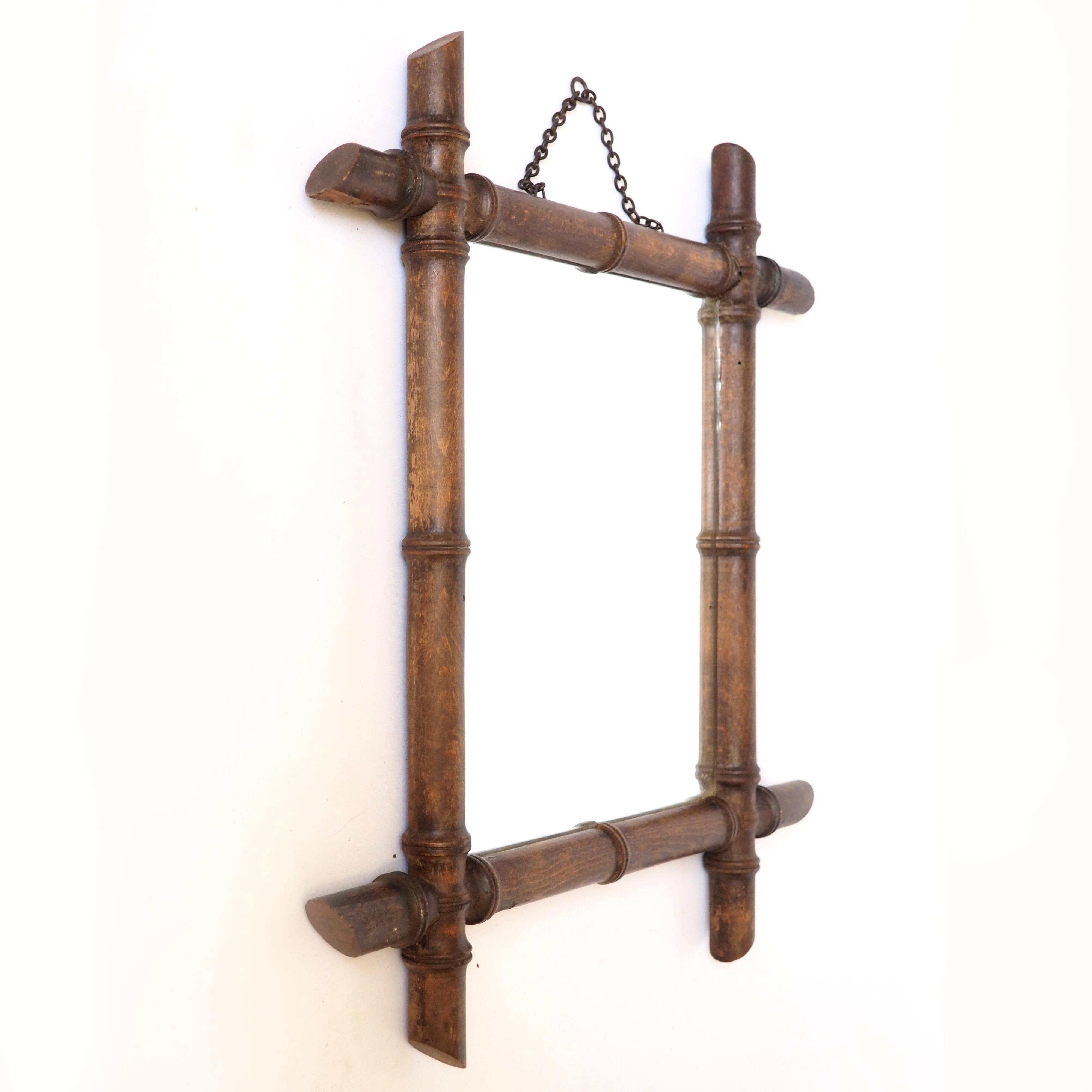 Bamboo chain mirror 1900