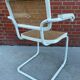 Cesca Chair model with armrest in white