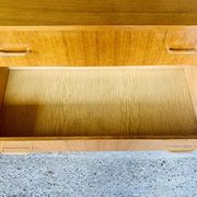 Commode vintage bicolor à 4 tiroirs, circa 70's