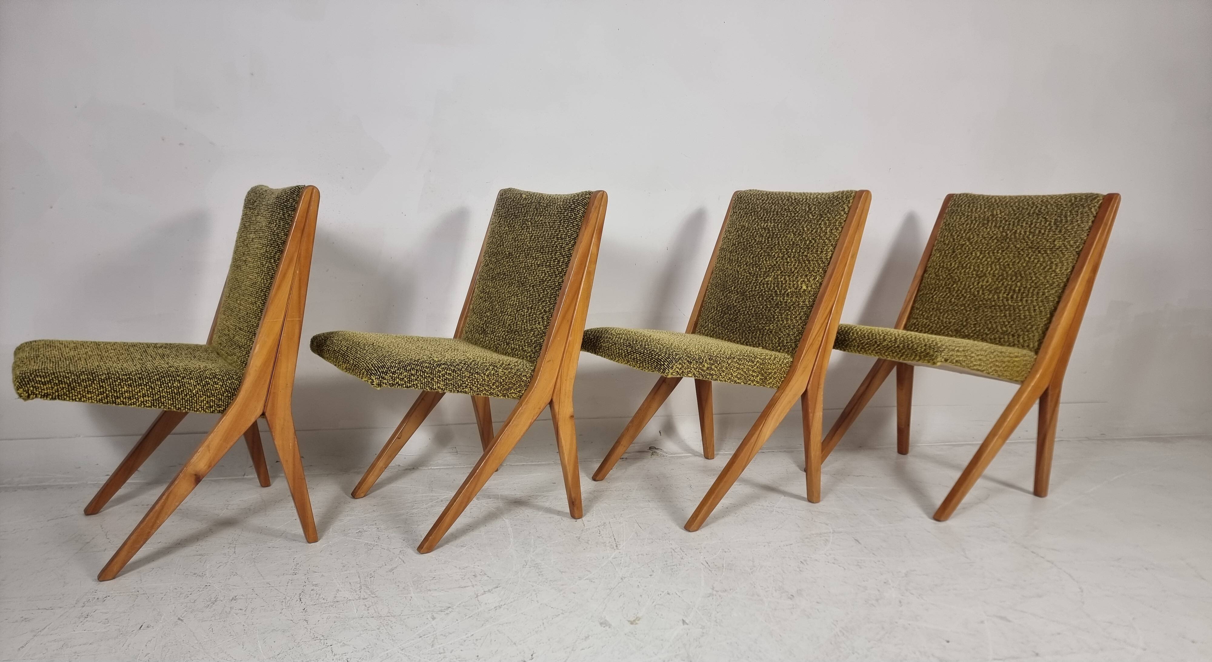 Vintage Chairs, 1970s, Set of 4