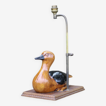 Duck lamp with lampshade, table lamp, lampshade lamp, living room lamp, duck lamp