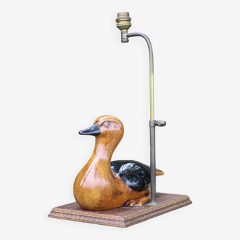 Lampe canard avec abat-jour, lampe à poser, lampe abat-jour, lampe de salon, duck lamp