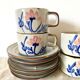 Tasses  vintage fleuries
