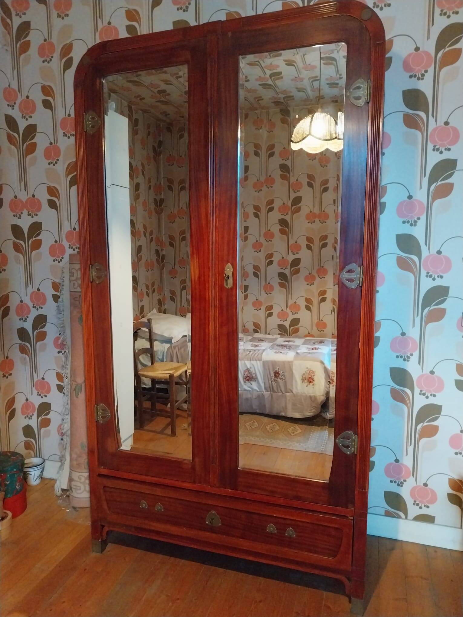 Art Nouveau wardrobe 1914 - signed Thonet