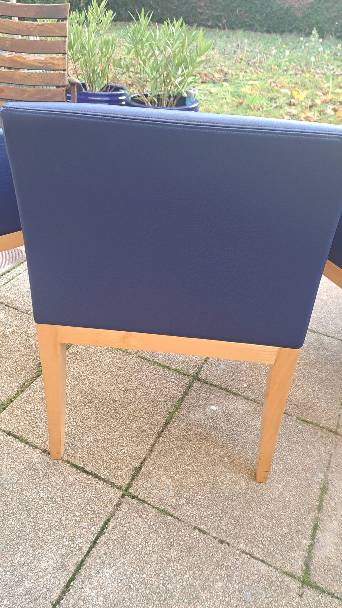 lot de 3 fauteuils en cuir Hugues Chevalier