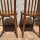 Set of 2 vintage wooden bistro chairs