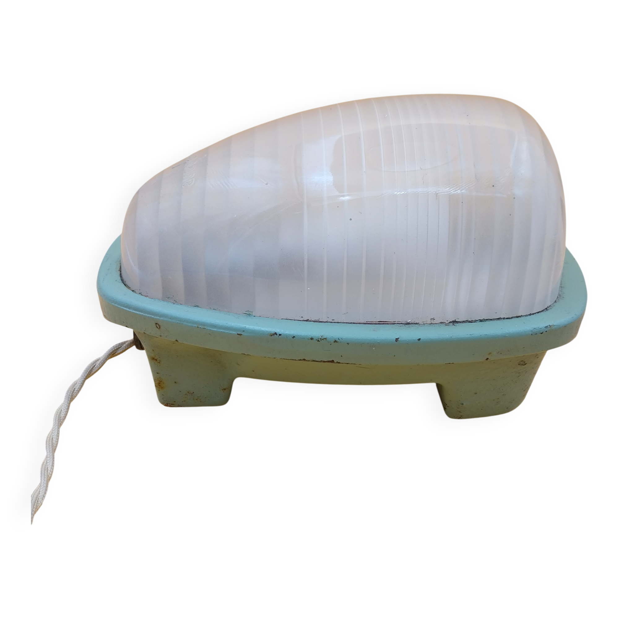 Holophane wall light in cast iron