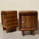 Comodini Art Déco, Italia, anni '30, set di 2
