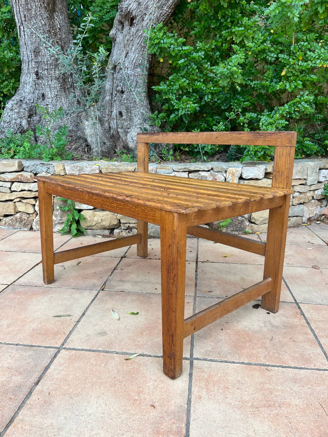 Small oak bench from the 50s