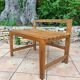 Petite banquette en chêne années 50