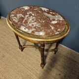 Gilded pedestal table from the Napoleon III period