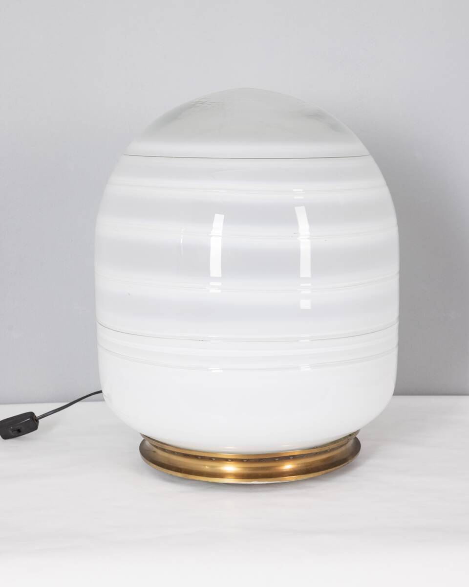 Vintage 70s table lamp in murano glass design barbini