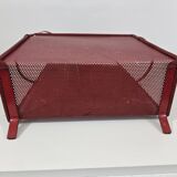 magazine rack by Mathieu Matégot in red 1950