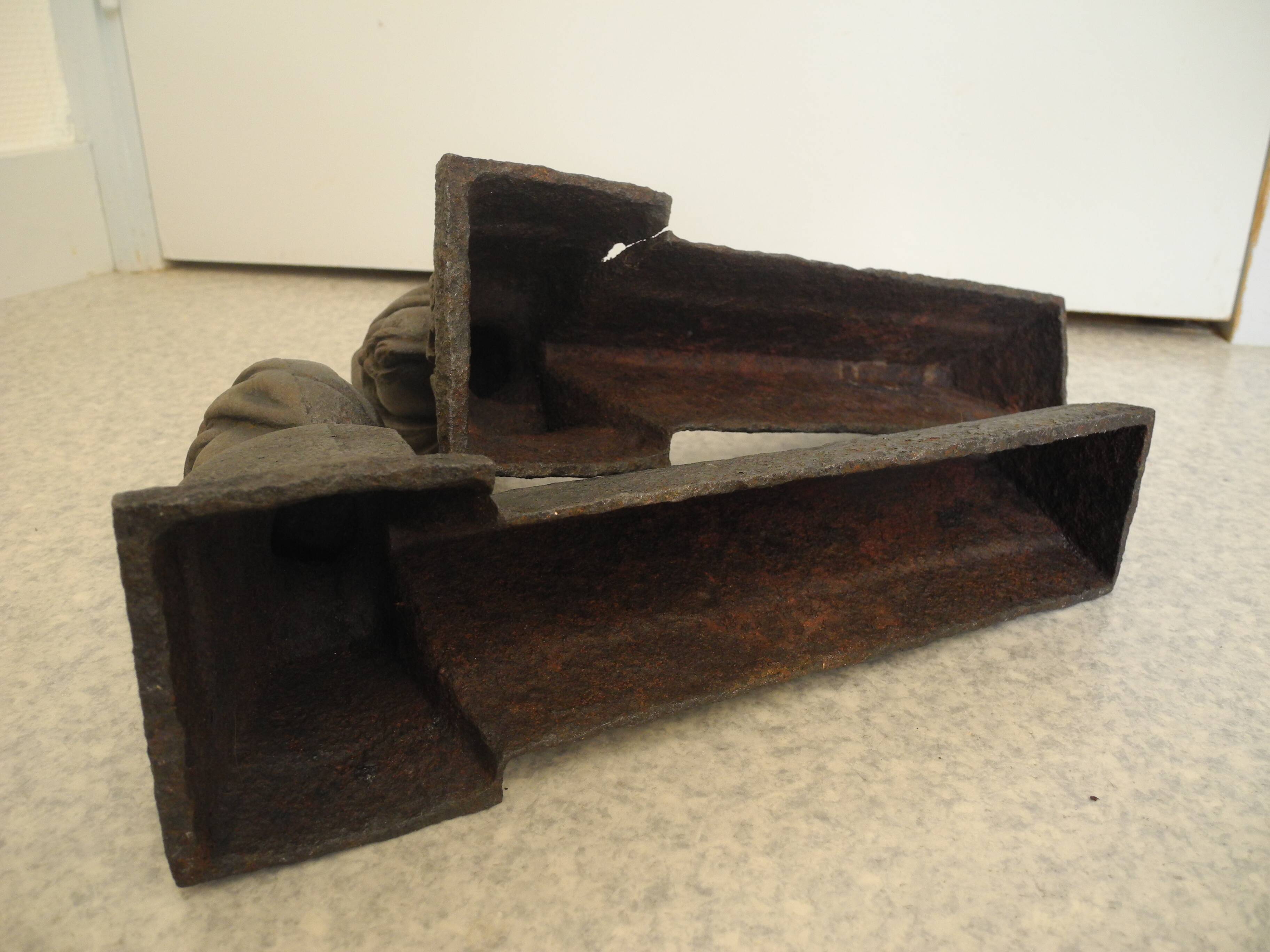 antique cast iron andirons orientalist decor cast iron fireplace andirons