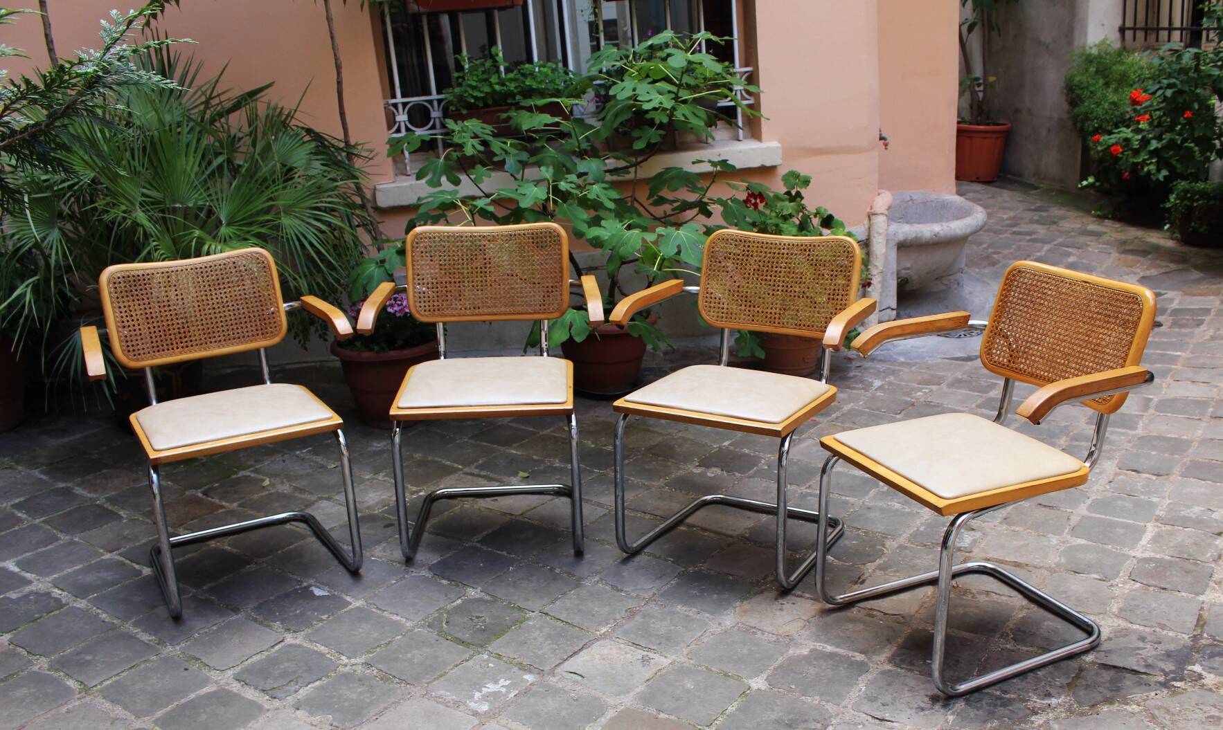 Cesca B64 x4 armchairs Marcel Breuer