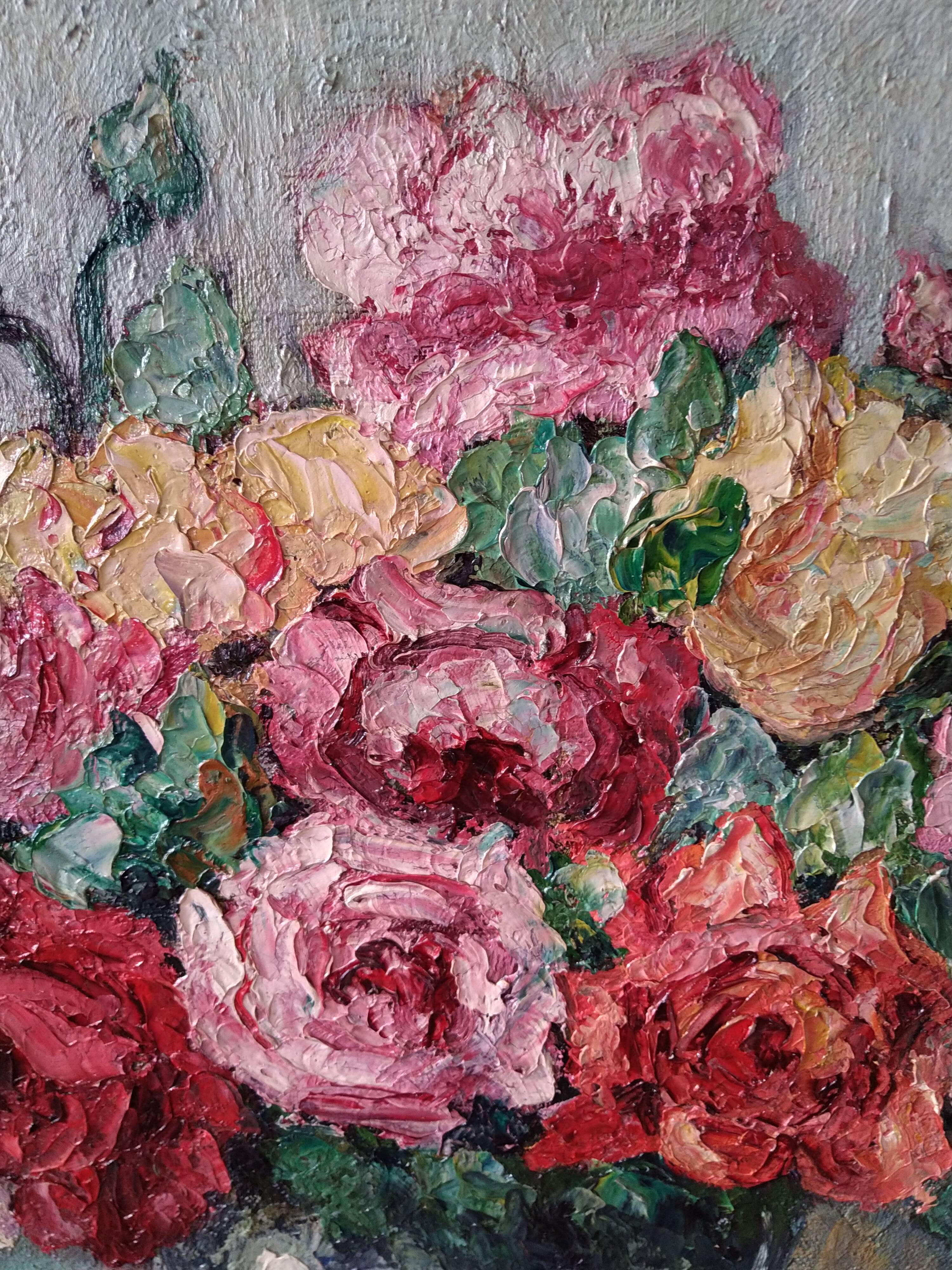 Tableau  bouquet de roses