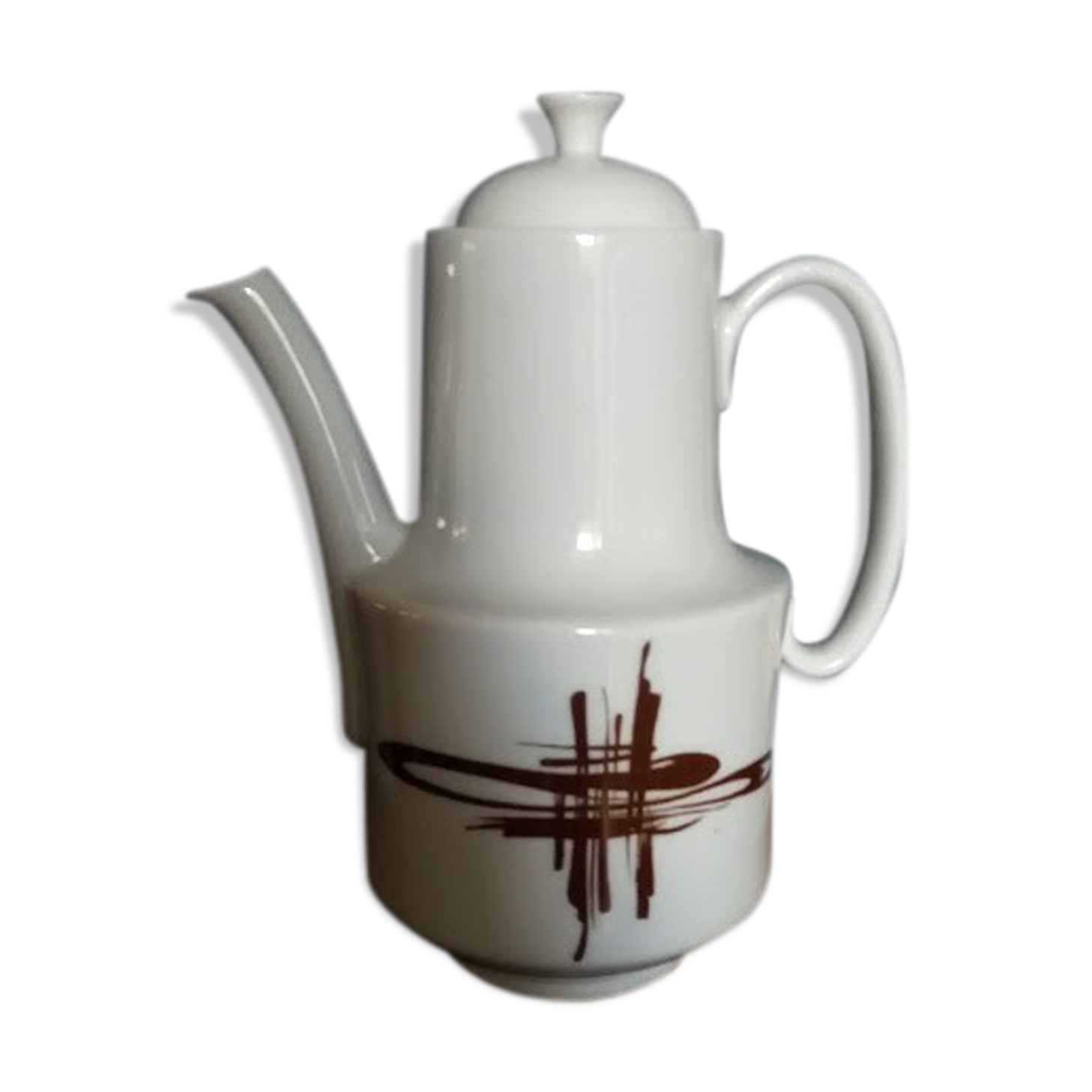 Retro Berry high porcelain coffee maker
