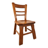 Vintage brutalist dining chairs, set of 6 - 1960s