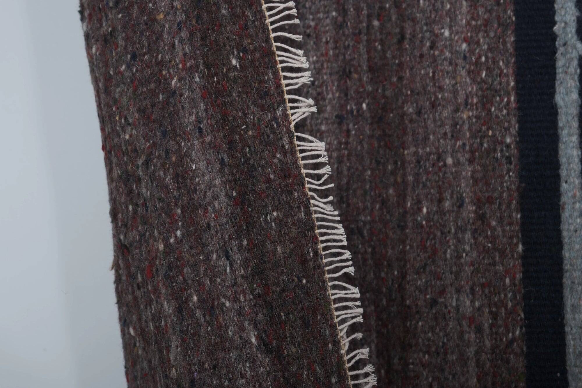 Vintage Turkish kilim handwoven 286x293 cm