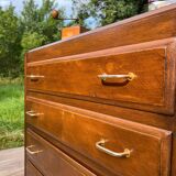 Commode vintage brune
