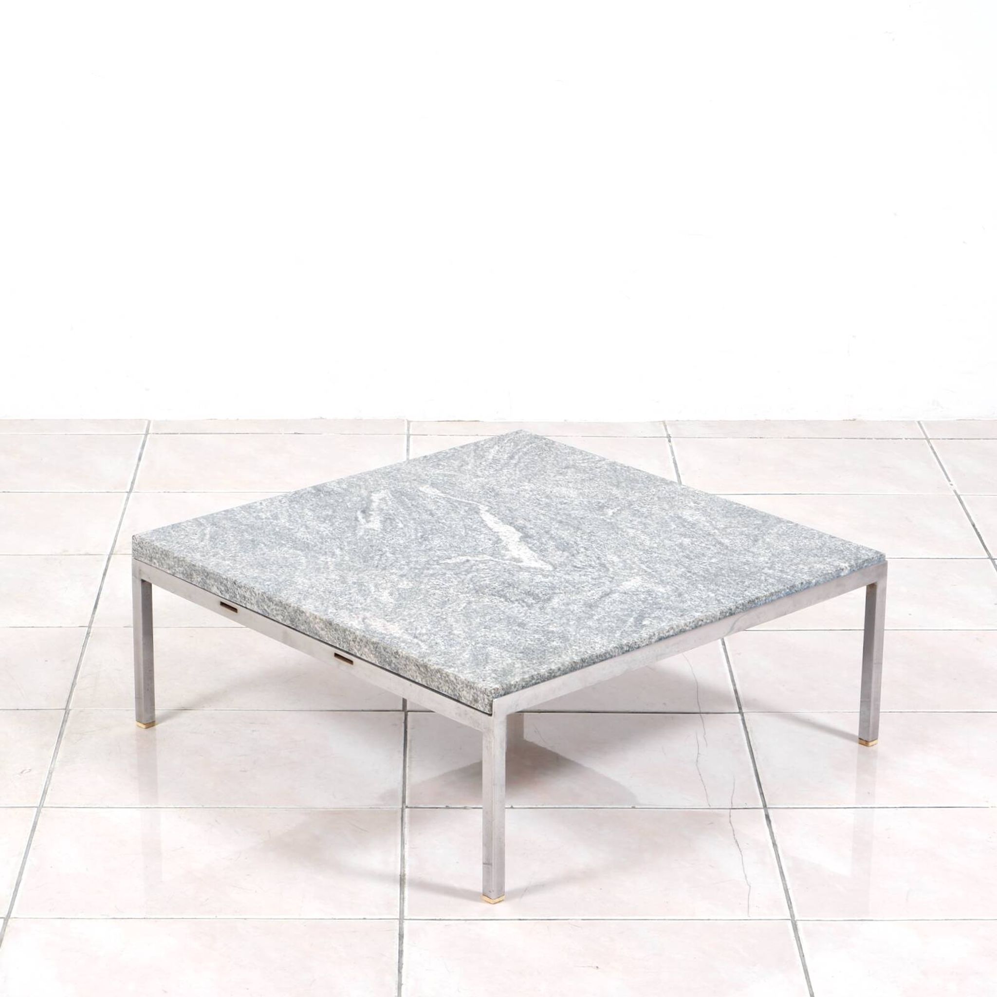 Wittmann Constanze coffee table with granite table top by Johannes Spalt