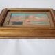Original Artwork Painting Gold Frame Oil on Cardboard