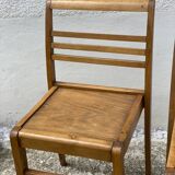 Pair of chairs by René GABRIEL, reconstruction period 1950