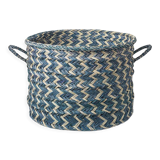 Natural rush storage basket