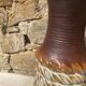 Vase en céramique West Germany effet cordage