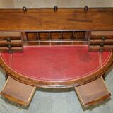 Demi-Lune Desk in Leather by Patrick Beakey Dublin circa 1850