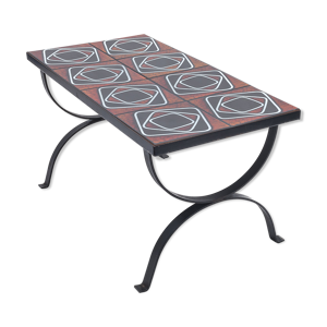 table basse en fer forgé