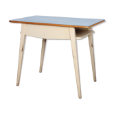 Blue dining table