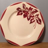 Set of 9 dinner plates Saarguemines