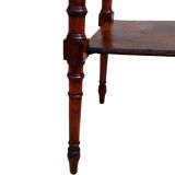 Sellette en bois et marbre