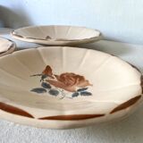 Set of round Digoin serving dishes