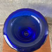 Large blue Murano glass vase 1960s