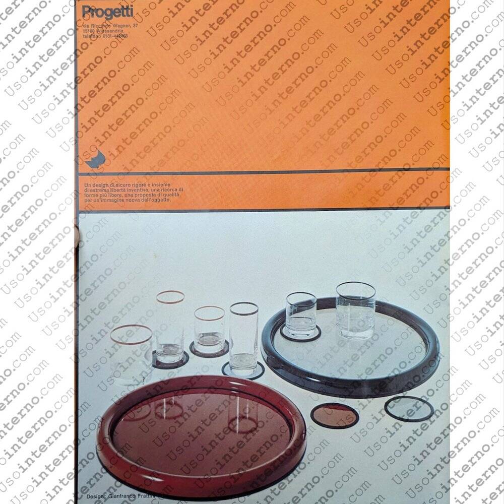 Glasses by Gianfranco Frattini for Progetti, 1970s, set of 4.